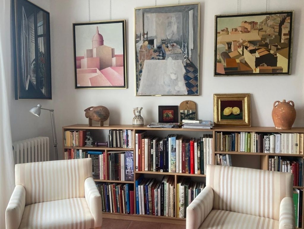 Bibliothèque d'angle en chêne — photo 2