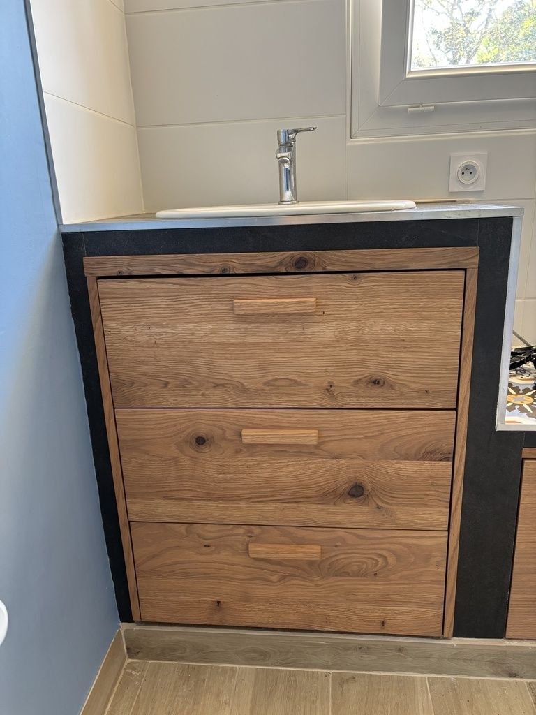 Aménagements sous vasque en chêne — photo 2