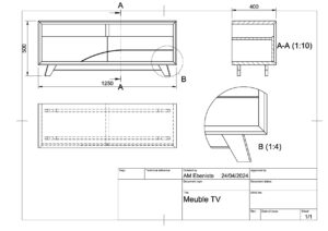 Plan de meuble TV