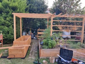 Jardinière bac potager en douglas