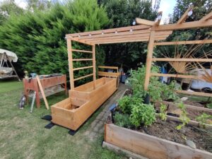 Bac potager sur mesure en douglas