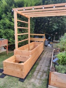 Jardinière bac potager en douglas